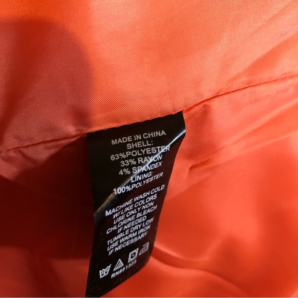 Vince Camuto Blazer in Peachy-Tangerine, size 24W. - Picture 10 of 11